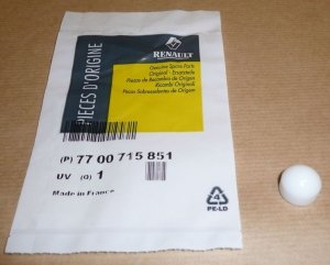 $ Original  Gomme d'étanchéité Renault S5,11,19,21 1.7 ,  7700715851