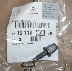 $ BOULON DE BLOC MOTEUR CITROËN C5 III ,  1611385080