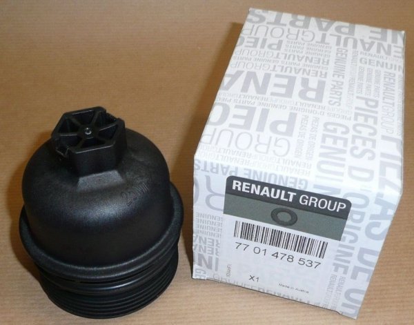 Original Renault couvercle de filtre à huile boîtier de filtre à huile Mégane 3 Trafic 2 1.6 / 2.3 dci, 7701478537