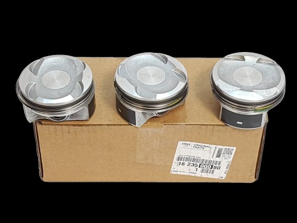$ Original Piston x3 Citroën Peugeot 1.0 12V EB0, 1623500080