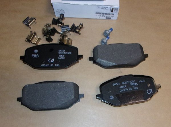 Original  Plaquettes de frein Citroën Berlingo III 1.2 PureTech 1.5 BlueHDi ,  1647880280