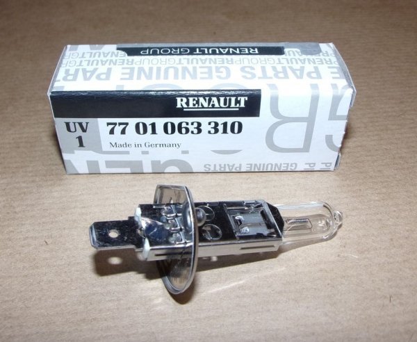 Original  Ampoule H1 12V 55W Longue Durée Renault Clio III ,  7701063310