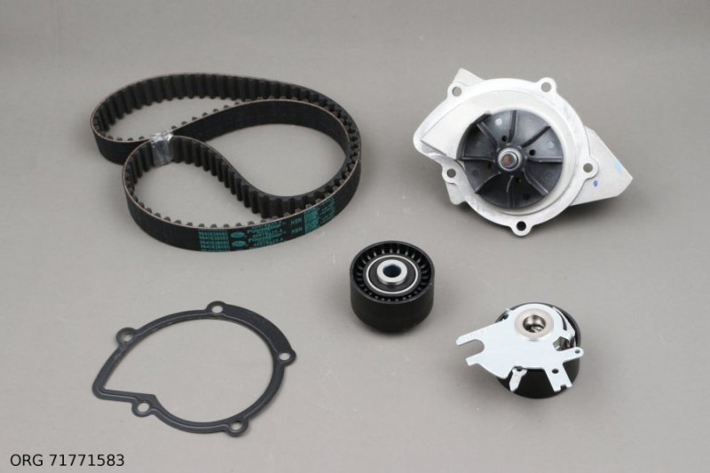 Pompe à eau d'origine + kit de courroie de distribution Citroën Peugeot 2.0HDI 16V 136CH, 71771583