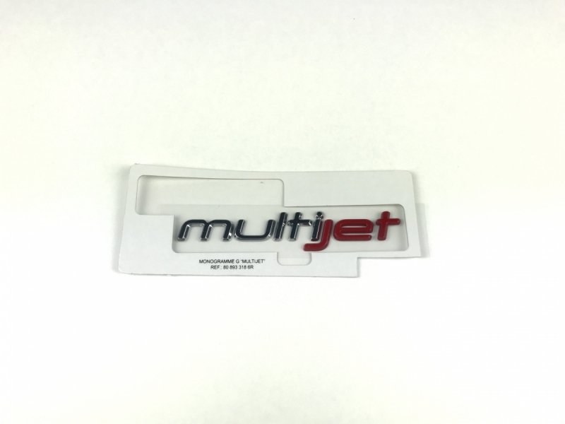 Pièce d'origine emblème logo MultiJet gauche pour Fiat Talento , 808933186R