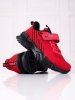 Sneakersy chłopięce Vico czerwone z czarną podeszwą