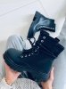 Botki sznurowane glany czarne RQ379 BLACK