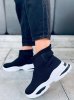 Sportowe buty za kostkę skarpetkowe HELLE BLACK