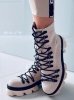 Botki sznurowane workery CONOR BEIGE