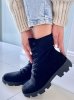 Botki workery zamszowe PANSY BLACK