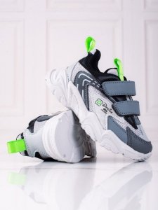 Sneakersy chłopięce Shelovet na grubej podeszwie jasnoszare