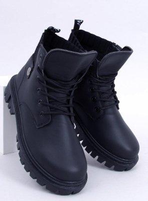 Botki traperki damskie ATOMIC BLACK