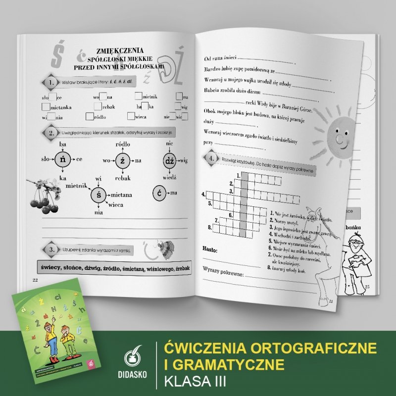 Ćwiczenia ortograficzne i gramatyczne klasa 3