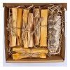 Zestaw do oczyszczania i wzmacniania energii: Palo Santo i Biała Szałwia z Lawendą HAPPY MIND - idealny prezent dla bliskiej osoby.