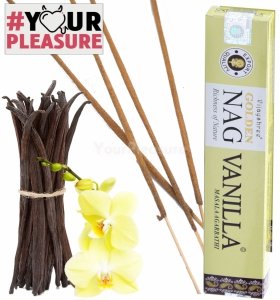  Kadzidełka Golden Nag 15g -  Złota Wanilia