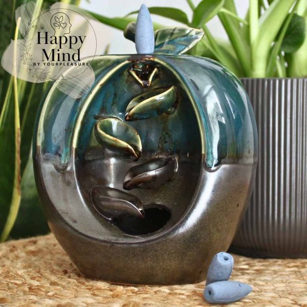 Kadzidełka stożkowe Backflow Happy Mind - opium w kominku zapachowym