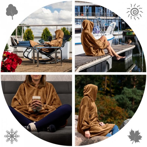 Bluzair - Bluza koc - Toffee