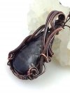 Damski wisiorek miedziany 3.7x2.2 cm z sodalitem