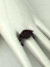 Pierścionek z drutu miedzianego z karneolem dla znaku Byka, Raka, Lwa, Barana, Panny, Bliźniąt i Skorpiona