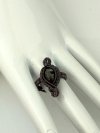 Pierścionek z drutu miedzianego z ryolitem lasu deszczowego dla znaku Wodnika, Lwa i Koziorożca