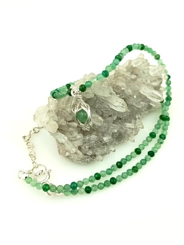 Naszyjnik z awenturynem dla numerologicznej 2, 3, 5, 6 i 22