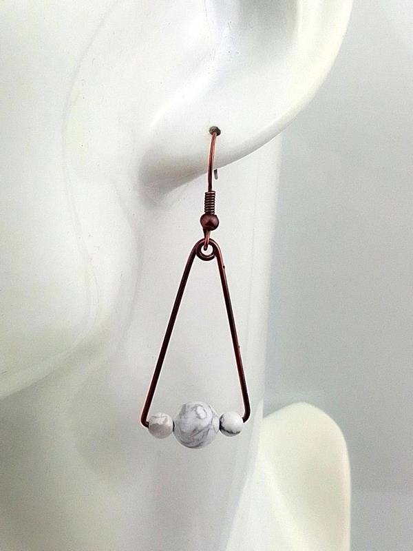 Howlit - kolczyki miedziane dla numerologicznej 2