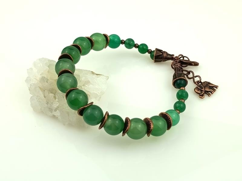 Bransoletka z agatem dla ekologa, tancerza, stomatologa