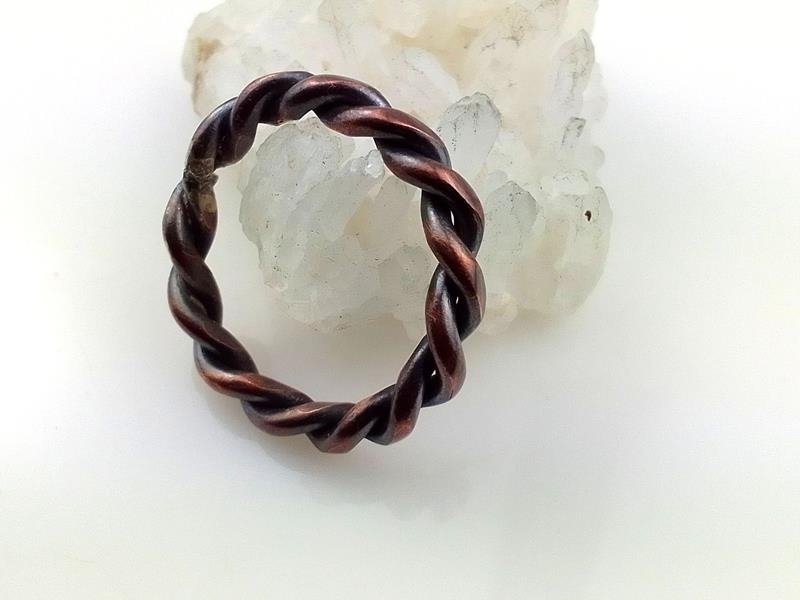 Pierścień miedziany męski