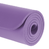 Mata gimnastyczna do ćwiczeń joga, pilates, fitness, 183x61cm, grubość 1cm, materiał NBR, fioletowa, REBEL ACTIVE