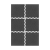 Mata pod sprzęt i do ćwiczeń na siłownię 180x120cm, materiał EVA, puzzle 6 szt, REBEL ACTIVE