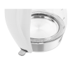Czajnik elektryczny TEESA, szklany + inox, 2200 W, biały, 1,7 L