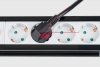Listwa sieciowa Rebel  6 gniazd typu niemieckiego, kabel 3m (3x1,5)