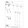 Lampa wisząca PABLO 3L czarna