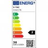 Panel LED V-TAC 36W 620x620 mm UGR PMMA VT-6069-6 4000K 3100lm