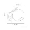 Kinkiet GLOBE ELEGANCE AMBER K 1xE14 Kobi Design