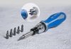 TELESKOPOWY WKRĘTAK DO BITÓW 1/4 Z GRZECHOTKĄ Z ZESTAWEM BITÓW (PH, PZ, SL, TORX, HEX) 16 cz. King Tony