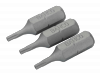 Bit 1/4 do śrub TORX, z otworem TR8x25 mm, 3 szt. BAHCO