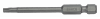Bit 1/4 do śrub TORX, z otworem centrującym TR27x70 mm, 2 szt. BAHCO