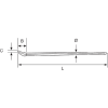 Przecinak nierdzewny 15x500 mm BAHCO