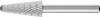 Frez trzpieniowy HSS, stozek zaokrag. L 1230 3 6mm 12x30mm Pferd