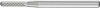 Maly frez trzpieniowy ze stopow twardych, kulisto-walcowy 0613 5 3mm 6x13mm Pferd