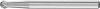 Maly frez trzpie.ze stop.tward.kulisty0302 4 3mm 3x4mm Pferd