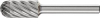Frez trzpien.ze stopow tward.kulisto-walcowy1020stal nierdz.6mm 10x20mm Pferd