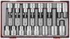 16-elementowy zestaw grotów wymiennych typu imbus z chwytem kwadratowym 1/2 Teng Tools TTHEX16