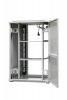 Szafa ramowa stojąca EmiterNet Top, 24U, drzwi przód blacha/szkło, 800x800x1180mm (szer./gł./wys.) (w zestawie: panel 4 wentylat