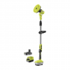 Teleskopowa szczotka obrotowa 18V ONE+ w zestawie z akumulatorem 2.0Ah, ładowarką i dwiema wymiennymi końcówkami R18TPS-120G Ryobi