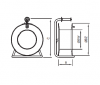 Przedłużacz na bębnie metalowym 40m Home&Garden fi 305 B.1120I-40 Pawbol