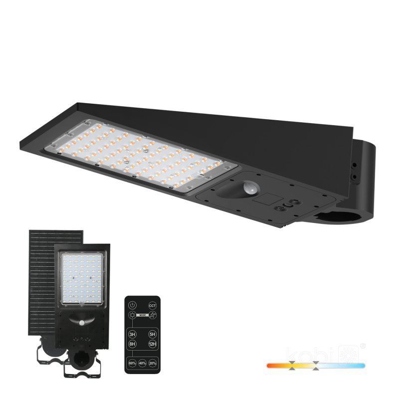 Oprawa drogowa z czujnikiem ruchu Solar LED STREET 30W 2CCT IP65 Kobi Premium