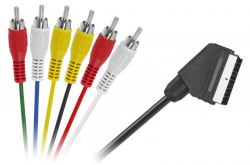 Kabel EURO - 6 x RCA 1,2m