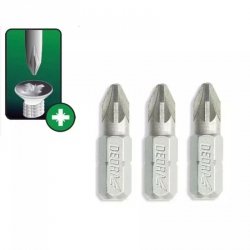 Końcówki wkrętakowe Pozidriv PZ2x25mm, 3szt blister