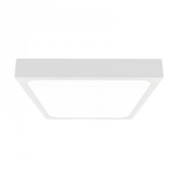 Plafon V-TAC 24W LED Kwadrat IP44 Czujnik Ruchu Mikrofalowy 30x30cm Biały VT-8624SW-SQ 4000K 2400lm